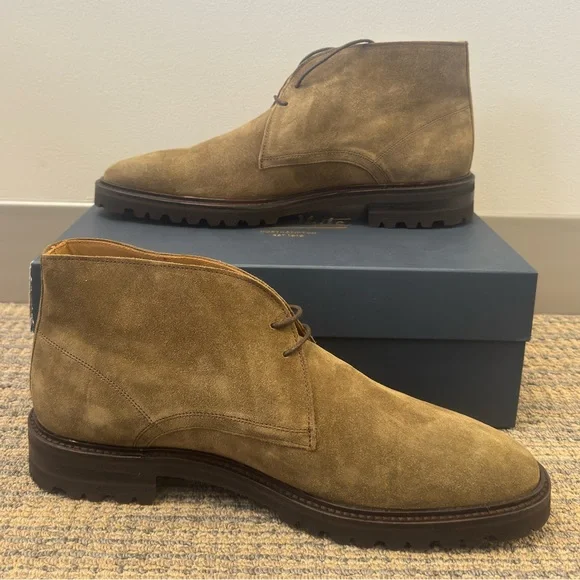 NIB John White Northampton Osborne Antelope Suede Chukka Boots display picture 1